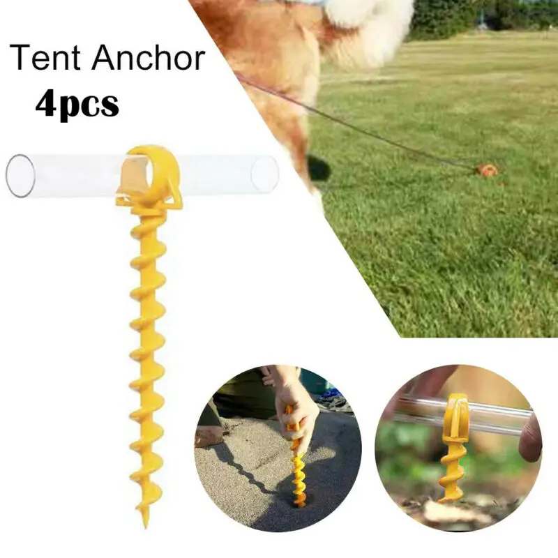 

Hot Sales Plastic 4X Yellow Screw: The Ultimate Ground Anchor | LARGE | Fast-Free Shipping+Tube