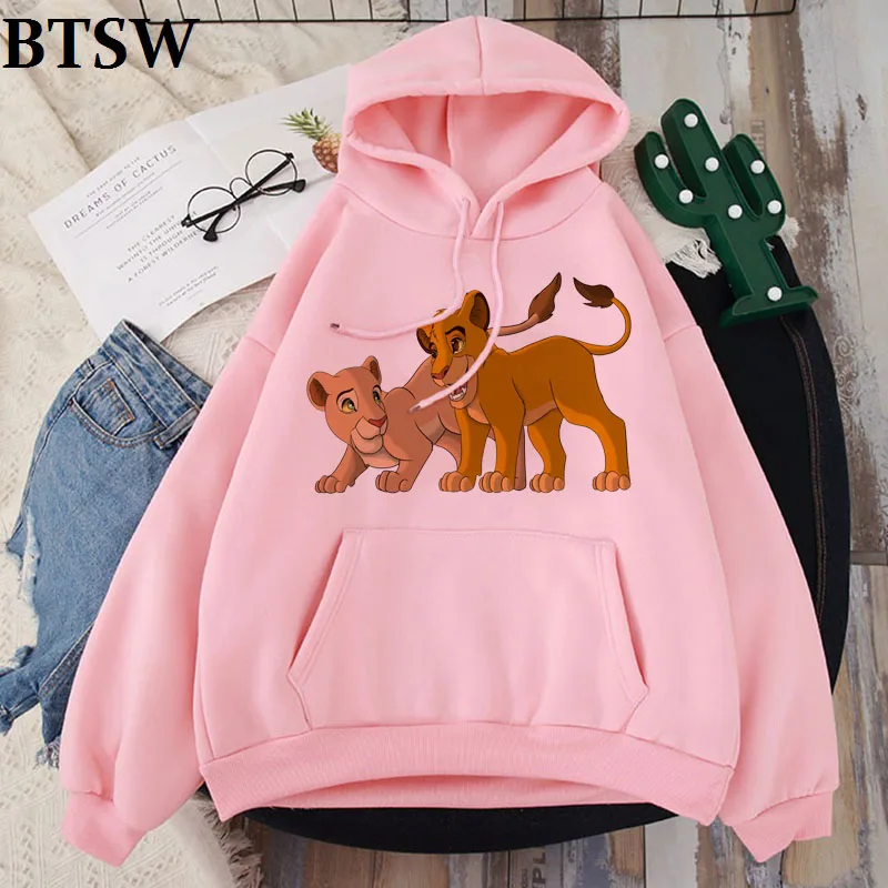 

New Autumn Winter Hoodie Lion King Cartoon Printed Women Fashion Casual Harajuku Hoody Female Graphic Cute Tops Clothes
