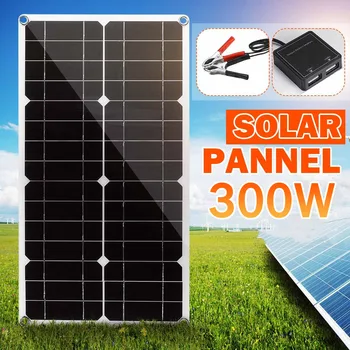 

300W Solar Panel Dual USB 18V/5V+10/20/30/40A Solar Cell Regulator Controller ect for Outdoor Camping Car Boat Solar Battery