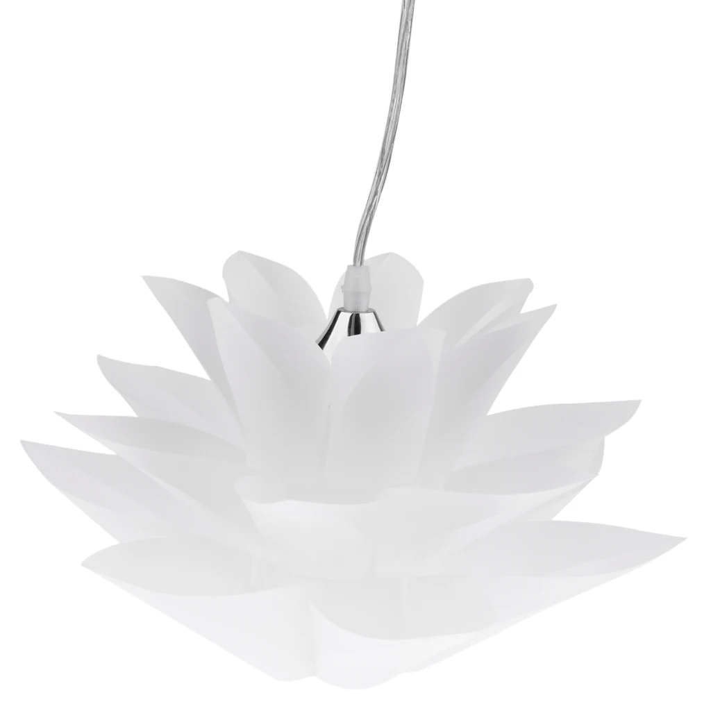 Modern Lotus Pendant Chandelier Pendant Ceiling Lamp Hanging Light Lampshade DIY  ( White )