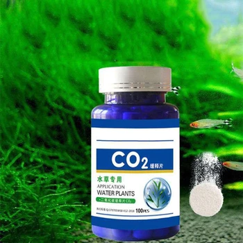 

60/100Pcs Aquarium CO2 Tablet Carbon Dioxide Diffuser for Water Plant Grass Fish Tank Accessories