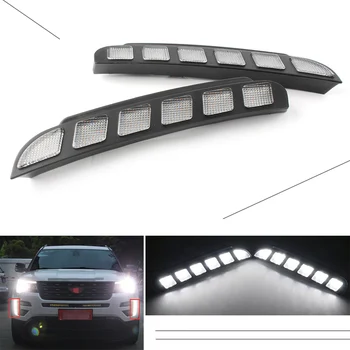 

Auto Car LED Daytime Running Lights Fog Lamp DRL Aluxiliary Headlight Foglamp For Ford Explorer 2016 2017