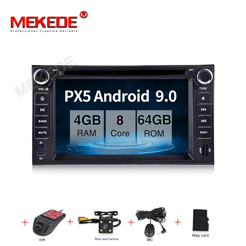 add camera dvr PX5 android 9,0 4 Гб+ 64 ГБ Автомобильный мультимедийный плеер навигация gps DVD для kia Cerato Spectra Sorento Picanto Carnival LOTZE wifi BT - Цвет: add camera dvr