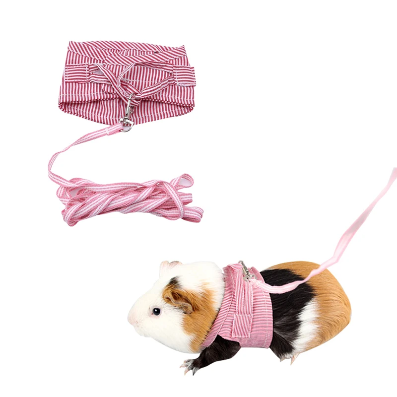 

2019 Cute Hamster Rabbit Harness And Leash Set Ferret Guinea Pig Small Animal Pet Walking Lead 1.5m/1.8M
