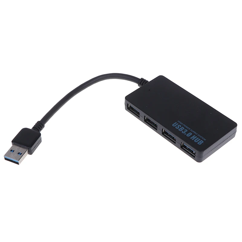 USB 3,0 4-Порты и разъёмы USB концентратор переходник разветвитель для портативного компьютера ПК супер Скорость USB Hub