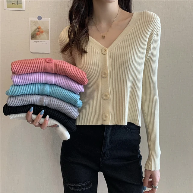Womens Cardigan Knitted Cardigan Shopee Long Sleeve Shopee
