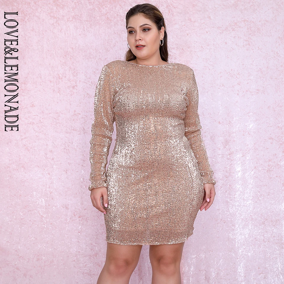 rose gold cocktail dress plus size