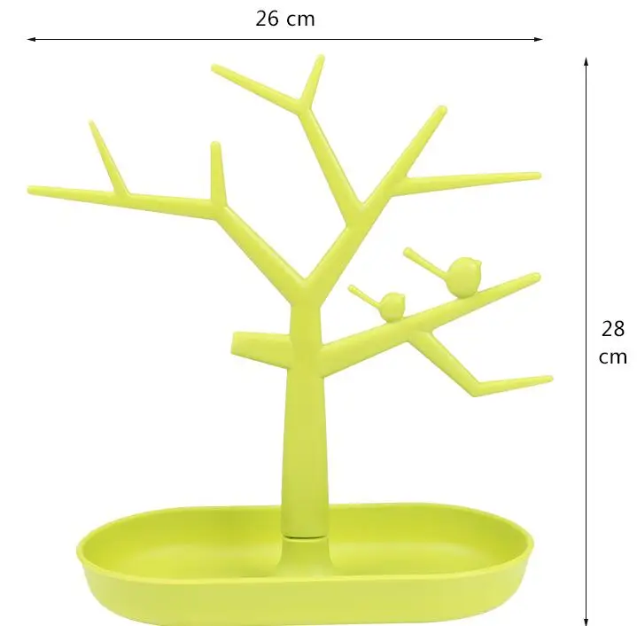 

Hot Selling Plastic Tree Necklace Organizer Jewelry Earings Holder Jewelry Ring Earring Display Jewllery Organizer Show Rack