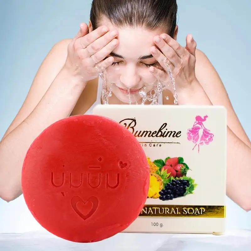 Natural Handmade Whitening Soap Fruits Extract Whitening Reduce Dark Spot White Skin Fast Bright Genuine Natural Handmade Whitening Soap Fruits Extract Whitening Reduce Dark Spot White Skin Fast Bright Genuine