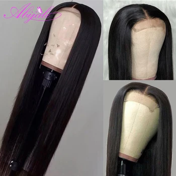 

Abijale 4x4 Lace Closure Wig Straight Brazilian Lace Front Human Hair Wigs PrePlucked 150%/180% Remy Lace Fronatal