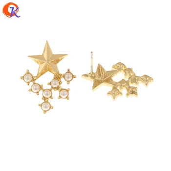 

Cordial Design 50Pcs 20*26MM Jewelry Accessories/Earring Findings/Star Shape/Imitation Pearl/DIY Making/Hand Made/Earrings Stud