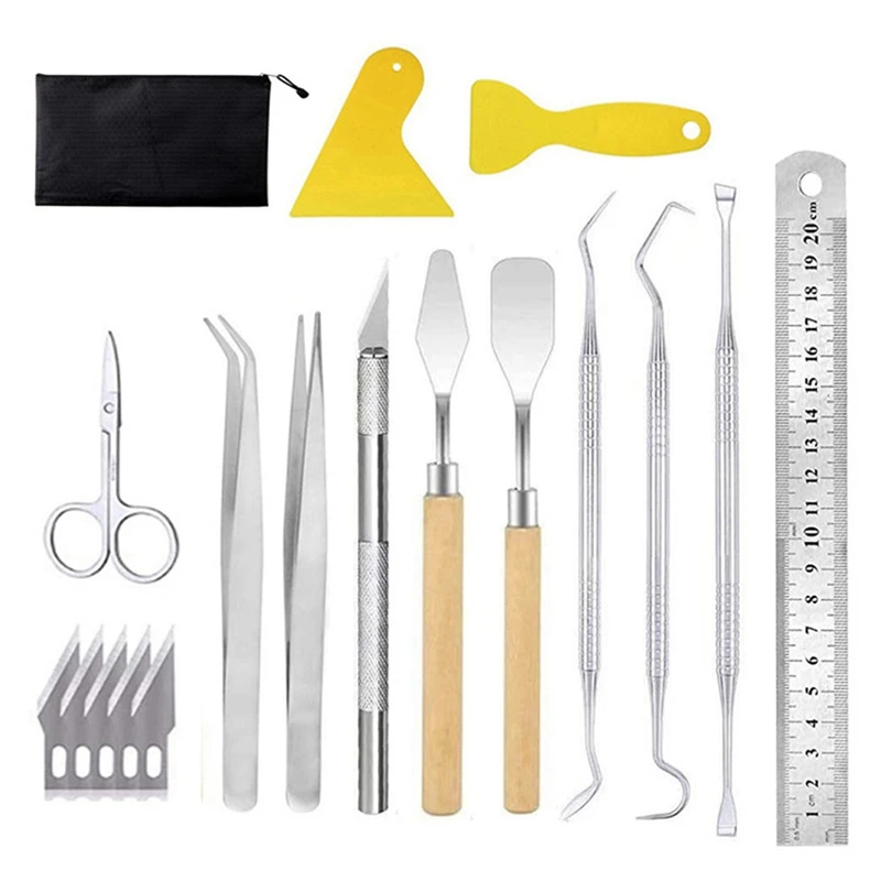 18PCS Vinyl Tools Art Carving DIY Crafts Making Silhouette Relief Tools wood routers for sale