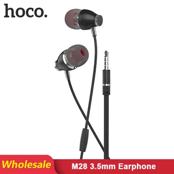 

HOCO M28 18 pcs/Lots Wholesale Earphones Headsets With Built-in Microphone 3.5mm In-Ear Wired Earphone For Samsung Huawei Xiaomi
