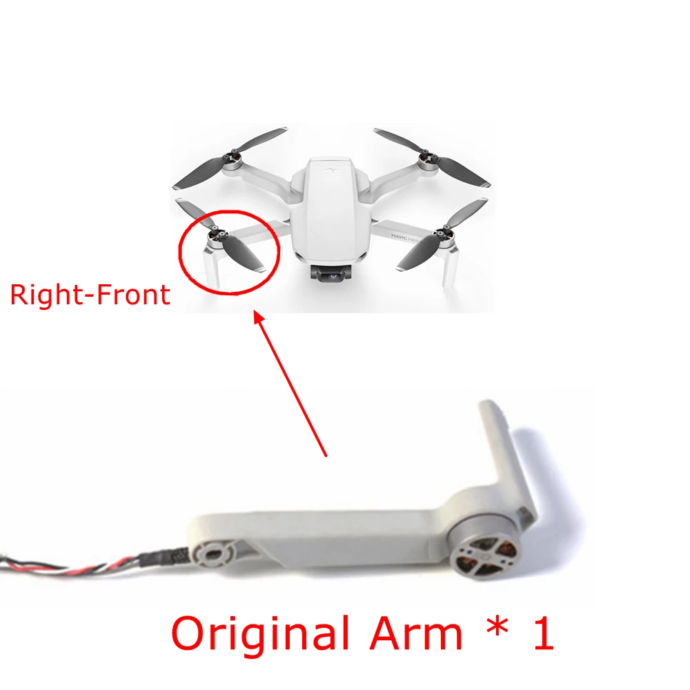 Оригинальные новые запасные части для ремонта DJI Mavic Mini Motor Arm аксессуары