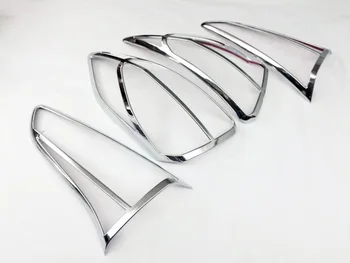 

ABS Chrome Rear Head Light Lamp Cover Headlight Taillight Cover Trim For 2015 2016 Hyundai Tucson