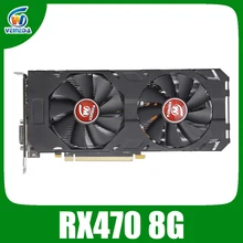 Видеокарта Veineda rx 470 8GB 256Bit GDDR5 1244/7000 MHz, видеокарта для AMD, не подходит для майнинга, совместима с rx 570 8gb