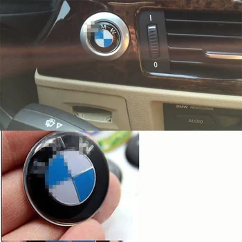 

1pcs 25mm Car badge Interior sticker One button start button stickerFor Bmw e46 e90 e60 e39 f30 e36 f10 f20 e87 e92 e30 e34 X1
