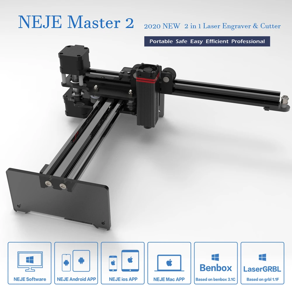 NEJE Master 2 Plus 7W 20W Desktop Laser Engraver Cutter Laser Engraving  Cutting Machine Laser Printer Laser CNC Router 17*17cm - AliExpress Tools
