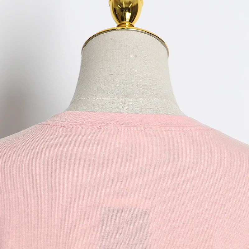 细节 (5).JPG TWOTWINSTYLE Elegant Patchwork Hit Color Dress Women O Neck Half Sleeve Oversize Casual Midi Dresses Female 2020 Summer Clothes