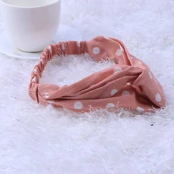 

Sweet Headbands Wave Point Hair Bands Hair Accessories for Exercise Face Washing Daily Use (Pink Dots)