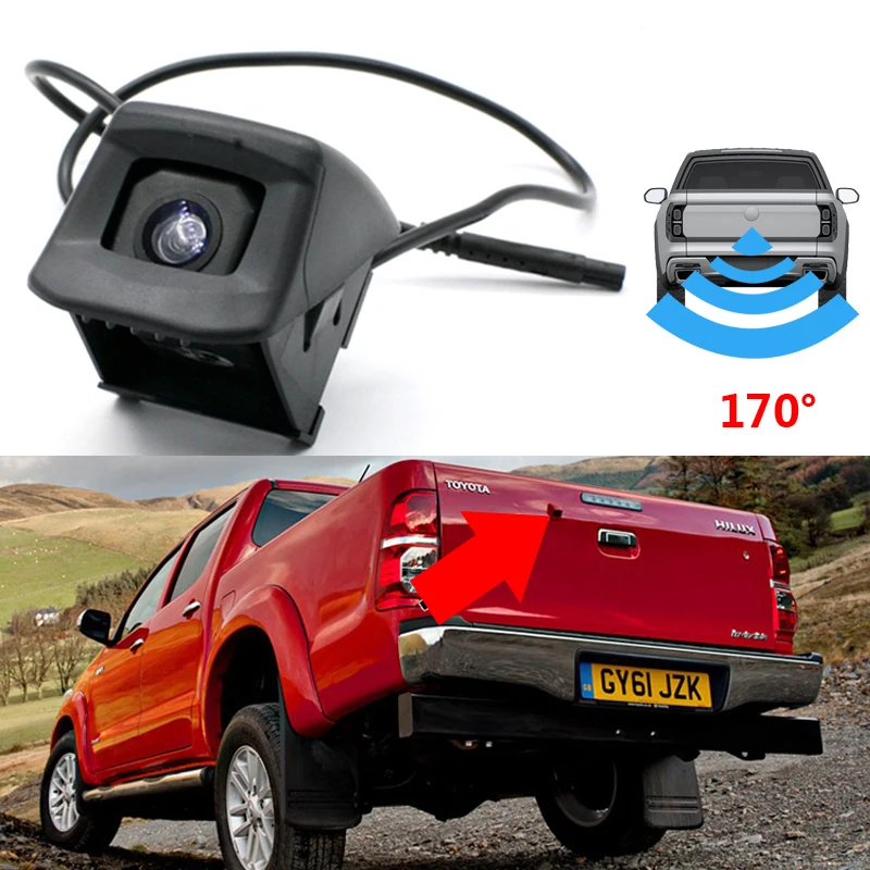 CCD HD камера заднего вида парковочная система для Toyota Hilux Vigo Pickup 2004 ~ 2019 AN10 AN20 AN30 AN120