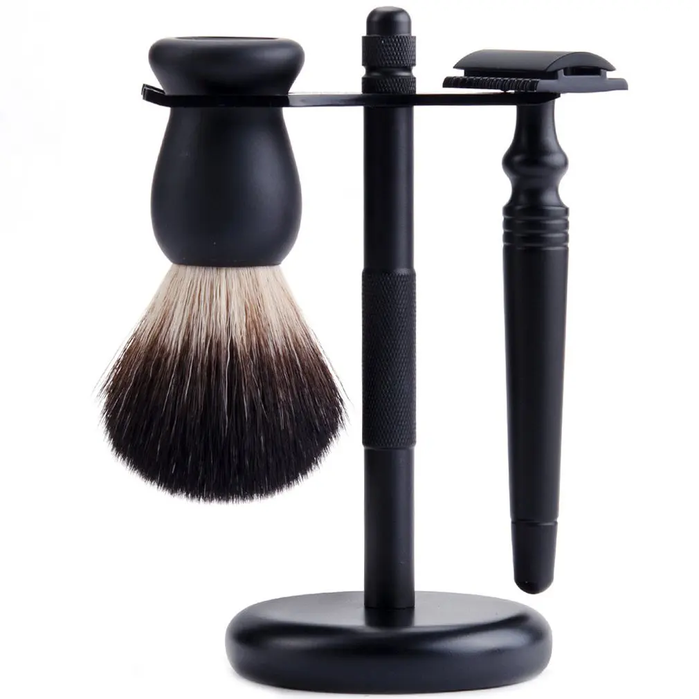 

Premium Spot Men Manual Old Fashioned Razor Razor Beard Brush Stand Shaving Brush Holder Grooming Kit