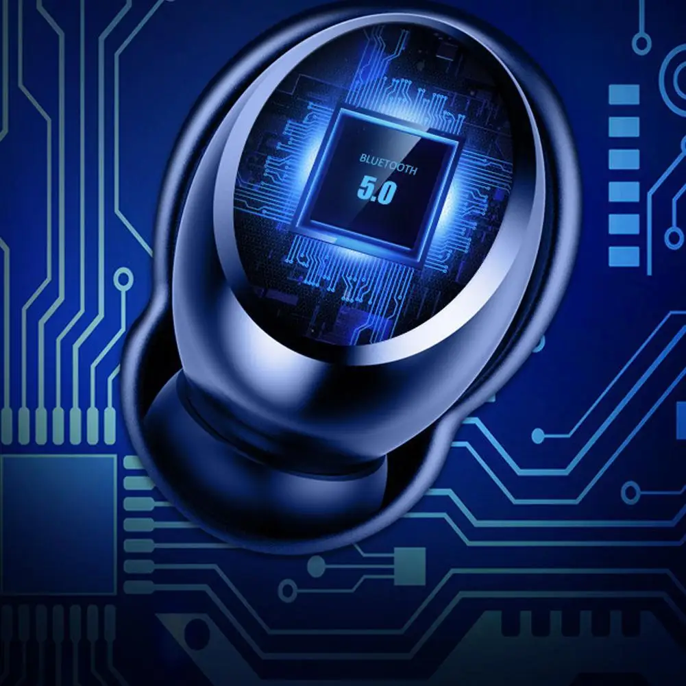 V11 TWS отпечатков пальцев Bluetooth беспроводные наушники HD Стерео шумоподавление Игровые наушники с дисплеем батареи
