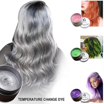 

Hair Dye Wax Color Styling Disposable Temporary Hairstyle Cream for Men Women Hair Molding Paste LDO99
