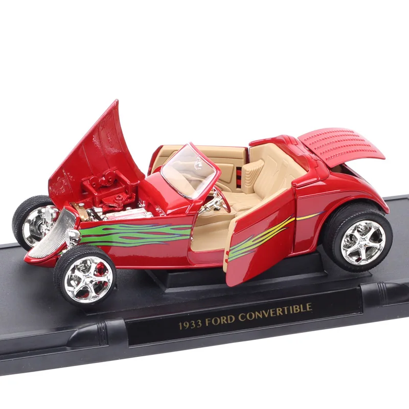 1:18 весы Road фирменные Классические Винтаж 1933 Ford Модель B купе Deluxe Tudor литья под
