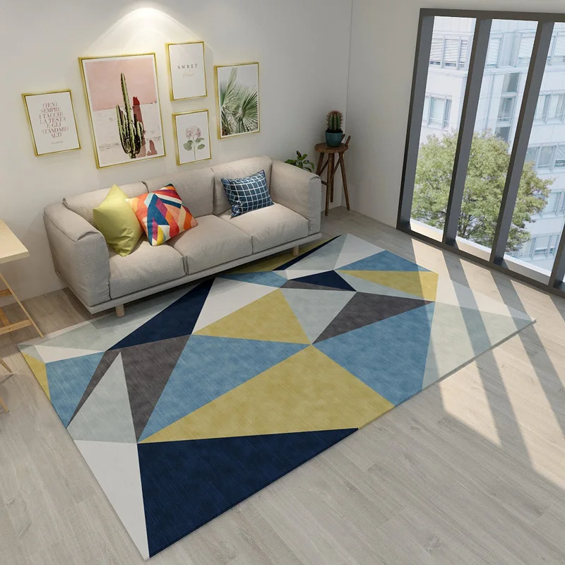 Geometric Carpet for Living Room Home Nordic Bedroom Office Rug alfombra Floor Mat Study Area Rugs tapete para sala | Дом и сад