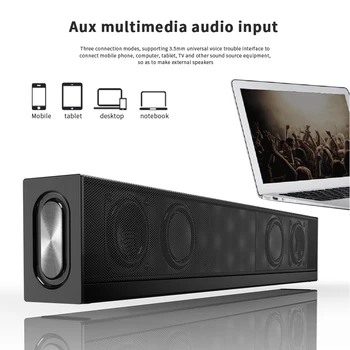 

Super Bass Remote Control Wireless Stereo Audio Bluetooth Sound Bar Speaker Subwoofer System Multifunction Computer TV Home