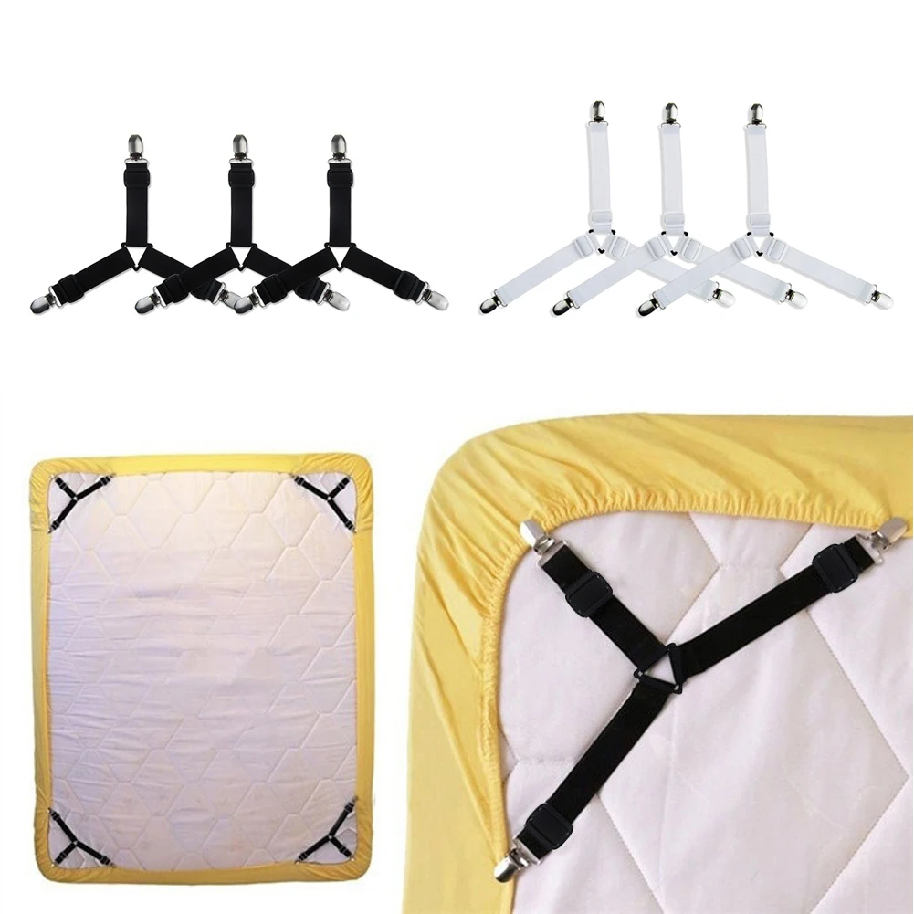 

Bed Sheet Clip Bed Sheet Holder Mattress Clip Fasteners Cover Blankets Grippers Fixing Non-Slip Strap Bed Sheet Belt