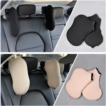 

Car Headrest Pillow Car Seat Bolster Neck Head Support Sleeping Seat Rest Pillow for Kids Adults Teenagers Travel B88