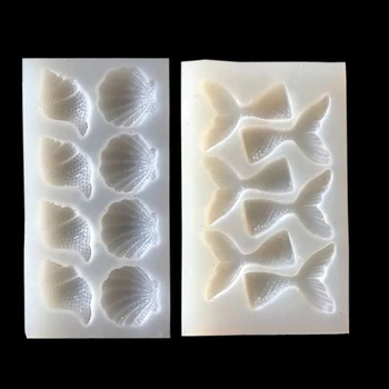 

Handmade Beauty Fish Tail ConchPendant Mold Resin Epoxy Jewerly Making Tools