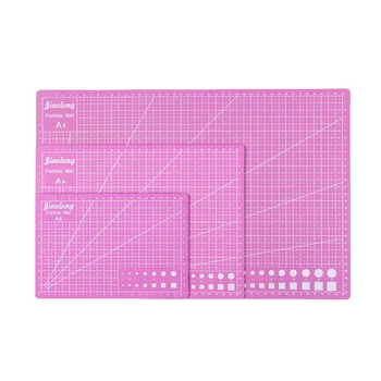 

A5/A4/A3 Pink Cutting Board Engraving Pad 3mm Double-sided Self-healing Leather Clay Craft Scrapbook Paper Patchwork Cut Mat