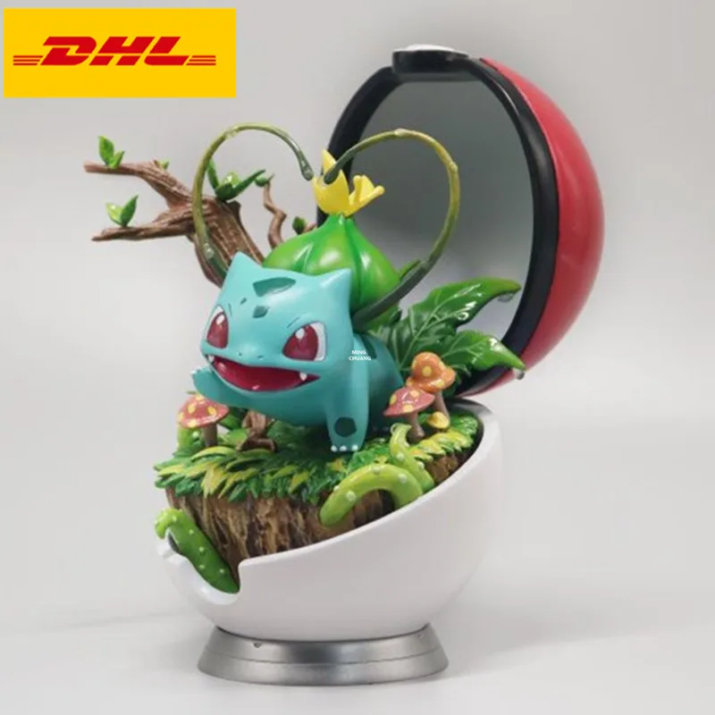 " Аниме статуя Kawaii Pet бюст Bulbasaur полная длина портрет креативное моделирование Искусство ремесло GK фигурка игрушка коробка 16 см V702
