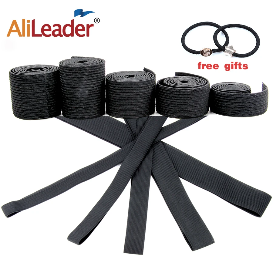 Good Quality 1.5cm/2.0cm/3.5cm/2.5cm/3cm Wig Elastic Band Black Color For Making Wigs and Lace Frontal Closure Wig Accessories