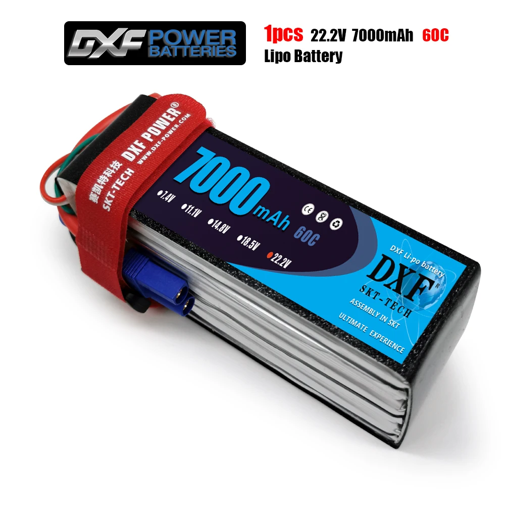 Аккумулятор DXFlipo 22 2 в 7000 мАч 60C 6S Lipo AKKU для Trex 600 700 вертолет Радиоуправляемый