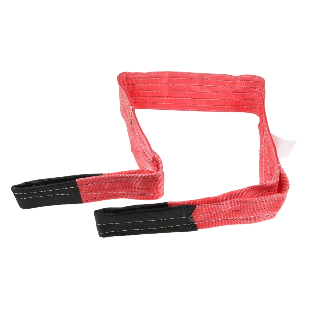 2M 5Ton Lifting Sling Car Emergency Tow Cable Heavy Duty Road Recovery Strap