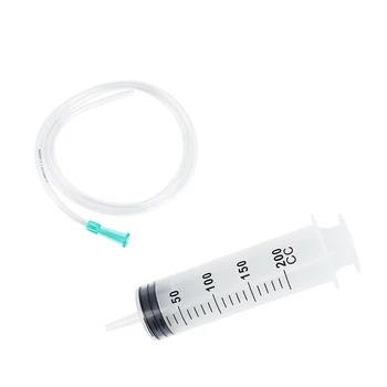 

Liquid Plus Water Plastic NeedleTube 200ML Injection Syringe Large-capacity Syringe Enema Plus Ink Dispensing for water cooling