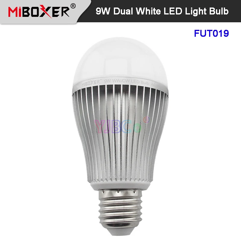 

Miboxer FUT019 Dual White 9W E27 LED Light Bulb AC110 220V 2.4G WiFi remote control Smart indoor lamp