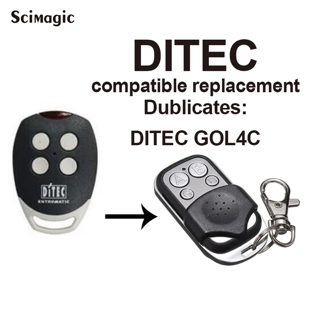 433MHz DITEC GOL4C Garage Door Opener Clone Remote Control  Fixed Code DITEC Transmitter Garage Command 2