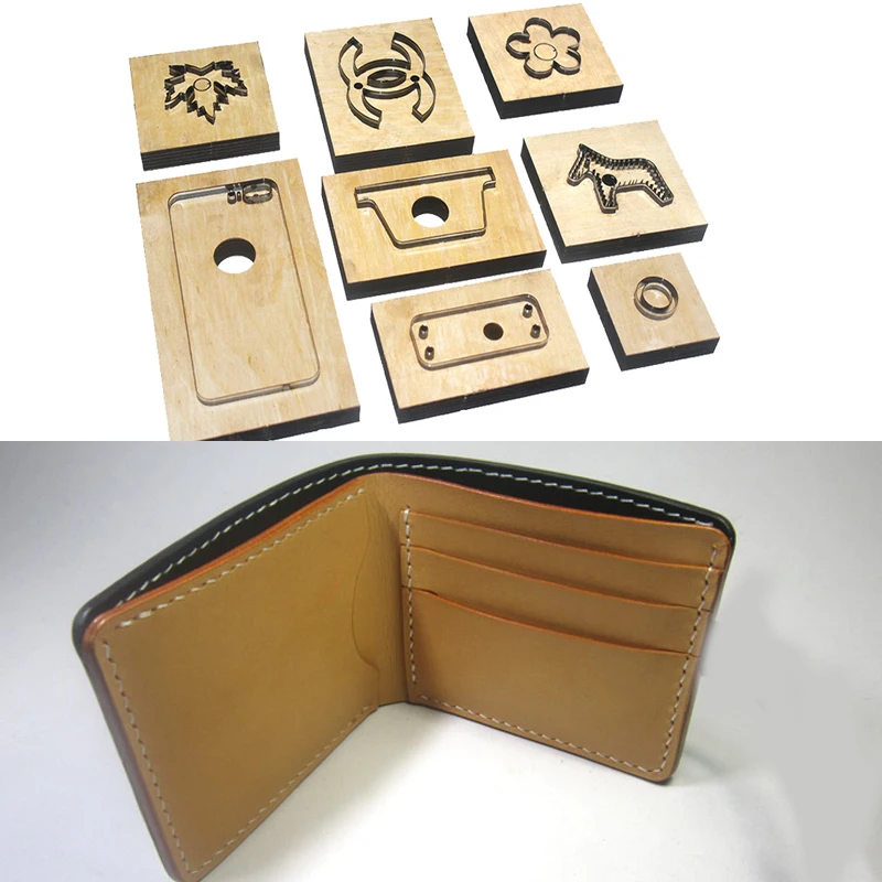 

Japan Steel Blade Wooden Die Long Style Simple Wallet Leather Craft Punch Hand Tool Cut Knife Mould Sewing Accessories
