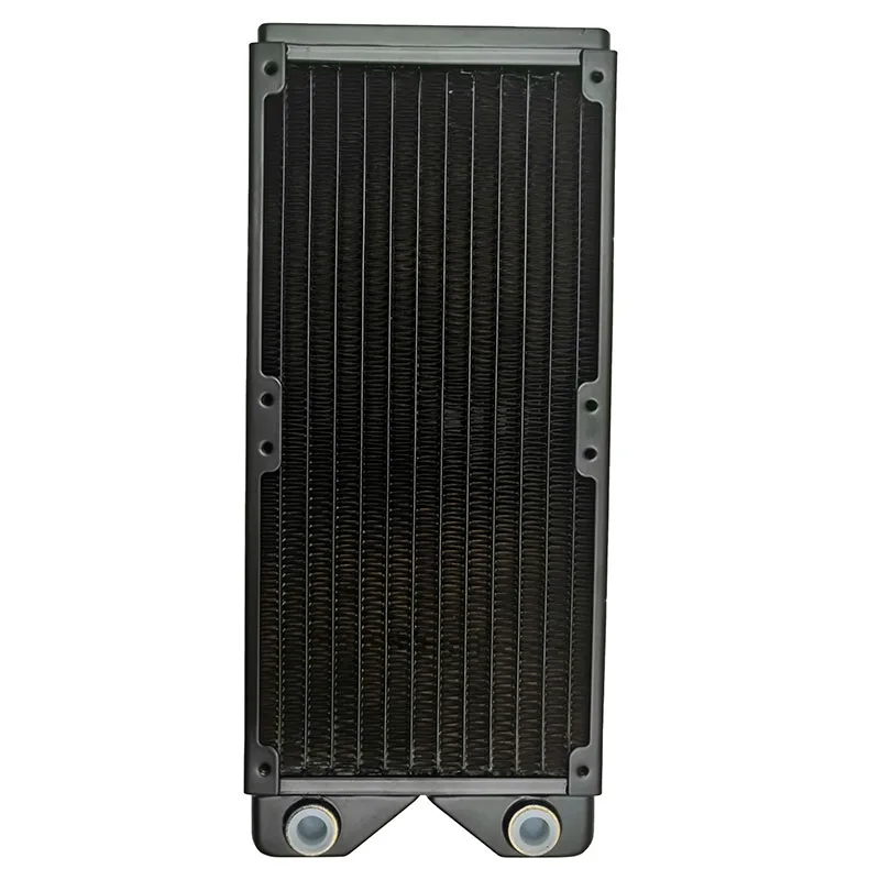 

Magicool G1/4 inch 240MM 3 Black Copper Radiator Computer Water Cooling Heatsink Fit 12Cm Fan 27Mm Thick M3 Screws