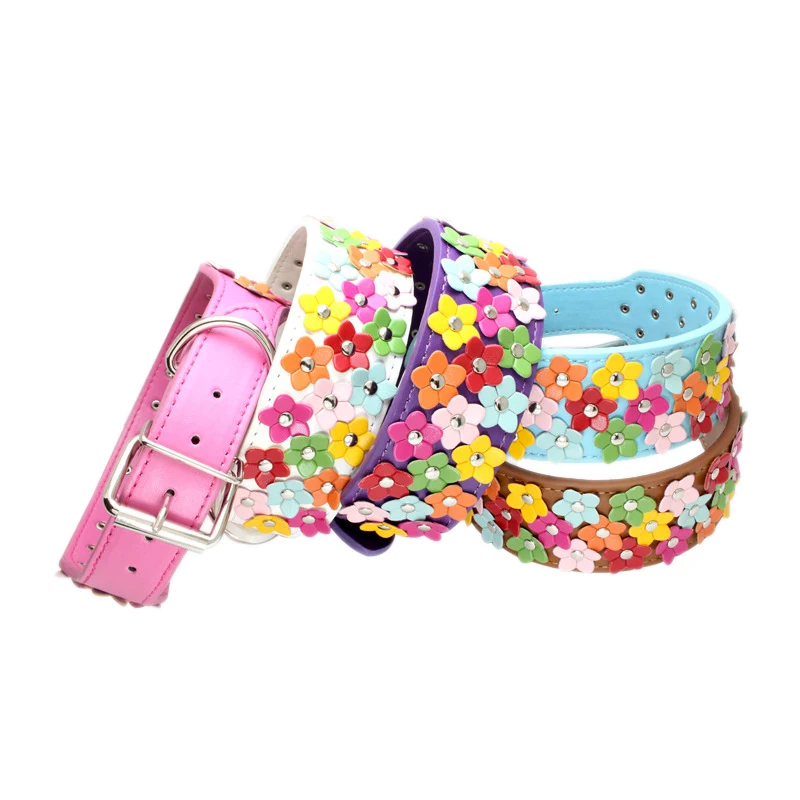 PipiFren Large Dogs Collars Cats Petal Accessories For Puppy Pet Collar