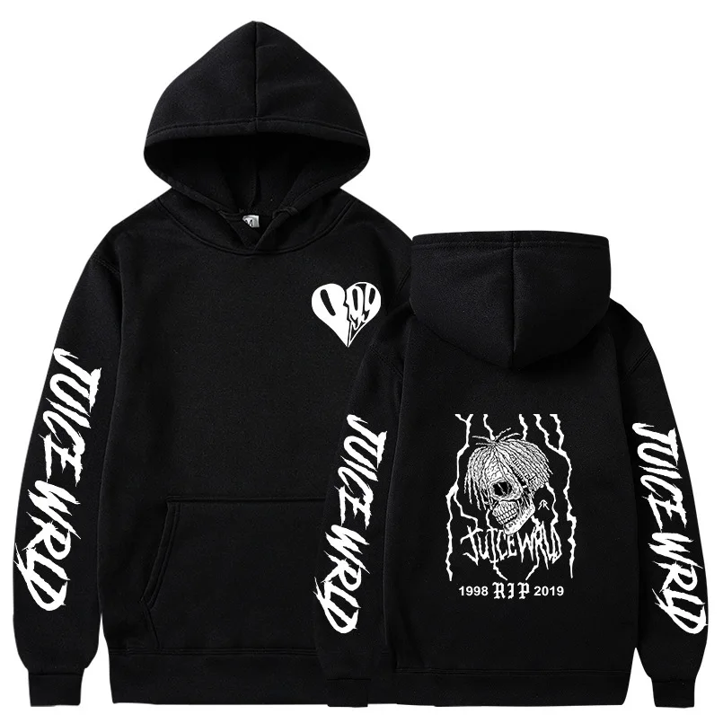 

Men's Hoodies Sweatshirts Hooded Harajuku Juice WRLD Hip Hop Casual Autumn Winter Hoodie High quality fleece pullovers Hoody Hot