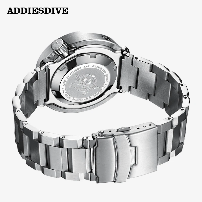 ADDIESDIVE 自動巻き腕時計(手巻き、ハック機能付) NH35A ADDIESDIVE 39mm Stainless Steel Dive Automatic Watch