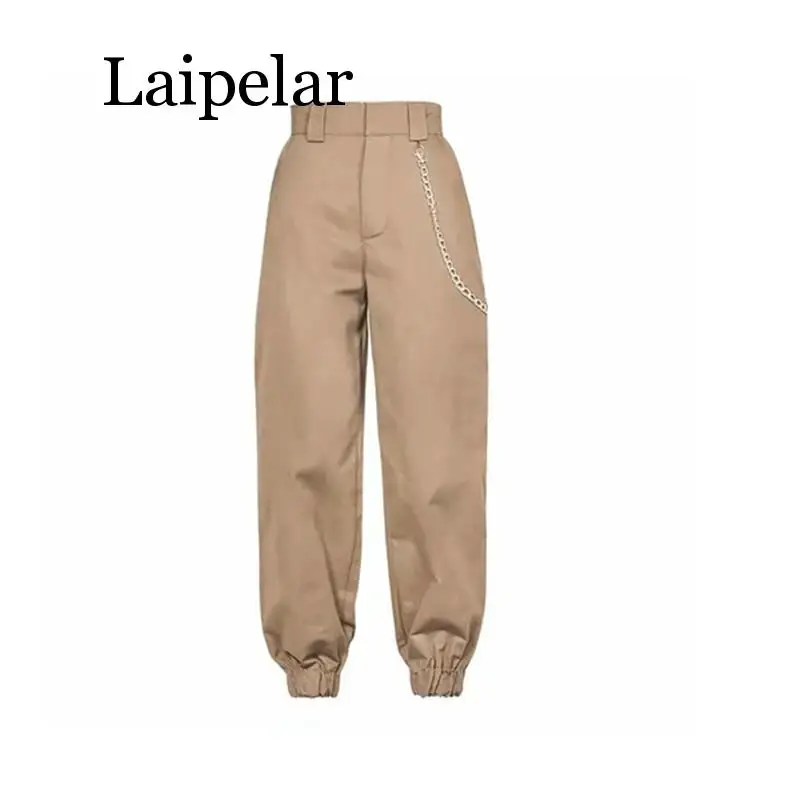 

Laipelar Spring 2019 fashion woman camo pants women cargo high waist pants loose trousers joggers women camouflage sweatpants