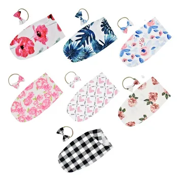 

Newborn Infant Sleeping Bag Baby Fashion Printed Swaddle Blanket Muslin Wrap+Headband 2PCS New Born Photography Prop Set