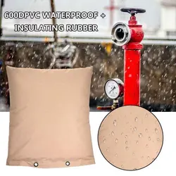 New Oxford Cloth Winter Home Outdoor Water Pipe Insulation Cover Pipe Warmers Insulated Pouch For Sprinkler Spigot Cover